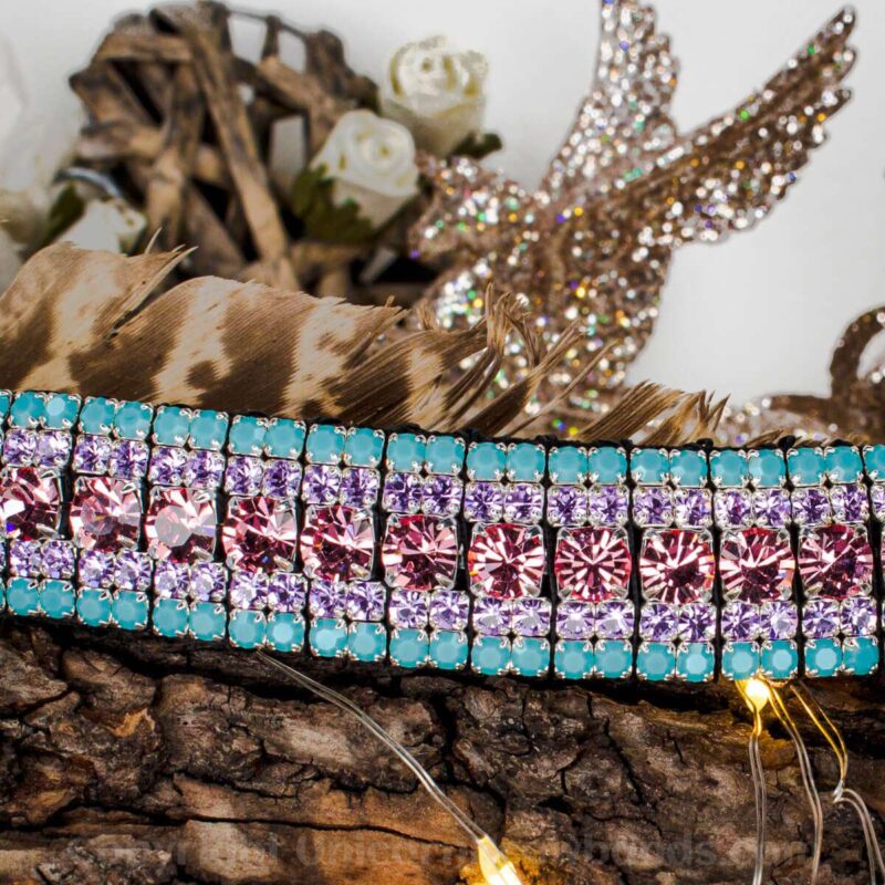 New! TRuby Rose Beaded Browband Bridle – Turquoise