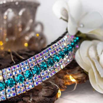 Iridescent & Bright Blue Browband Super Sparkly!
