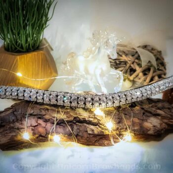 Swarovski™ Tiffany Crystal Browband: 3-Row Diamanté Elegance | Unicorn Browbands