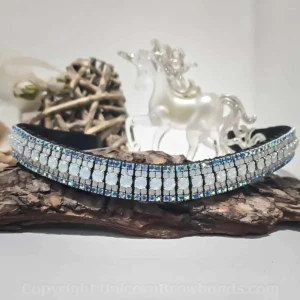 The Ice Princess Crystal Browband on Premium English Sedgwick Leather