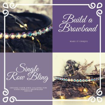 build a browband single row bespoke bling browband