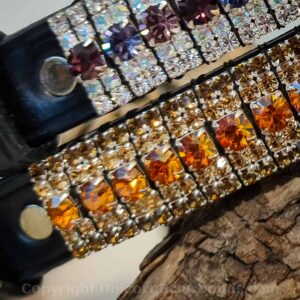 Hand Made Diamante Megabling Dog Collar by Unicorn Browbands